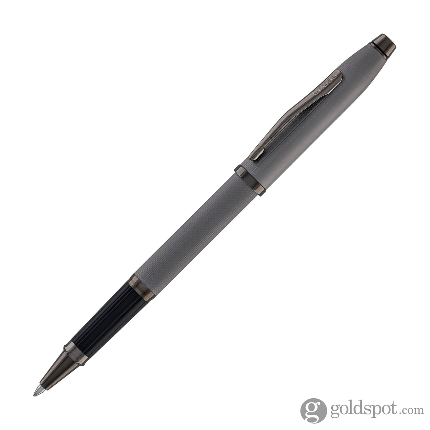 Cross Century II Selectip Rollerball Pen in Polished Slate Gray Engraved Diamond Pattern Rollerball Pen