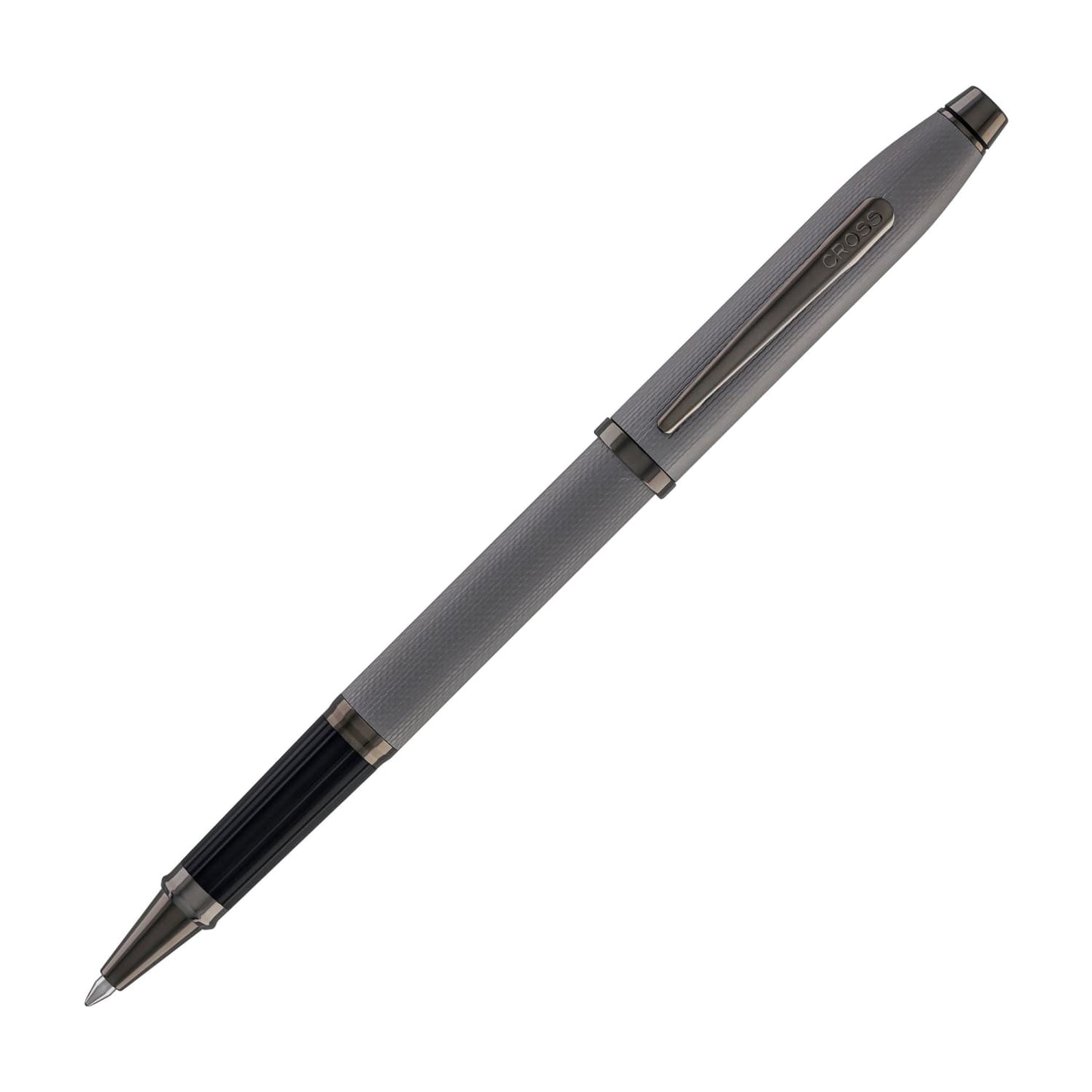 Cross Century II Selectip Rollerball Pen in Polished Slate Gray Engraved Diamond Pattern Rollerball Pen