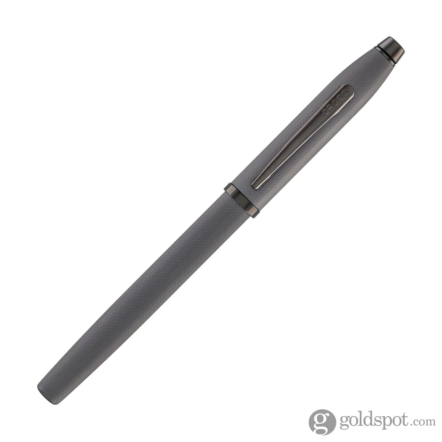 Cross Century II Selectip Rollerball Pen in Polished Slate Gray Engraved Diamond Pattern Rollerball Pen