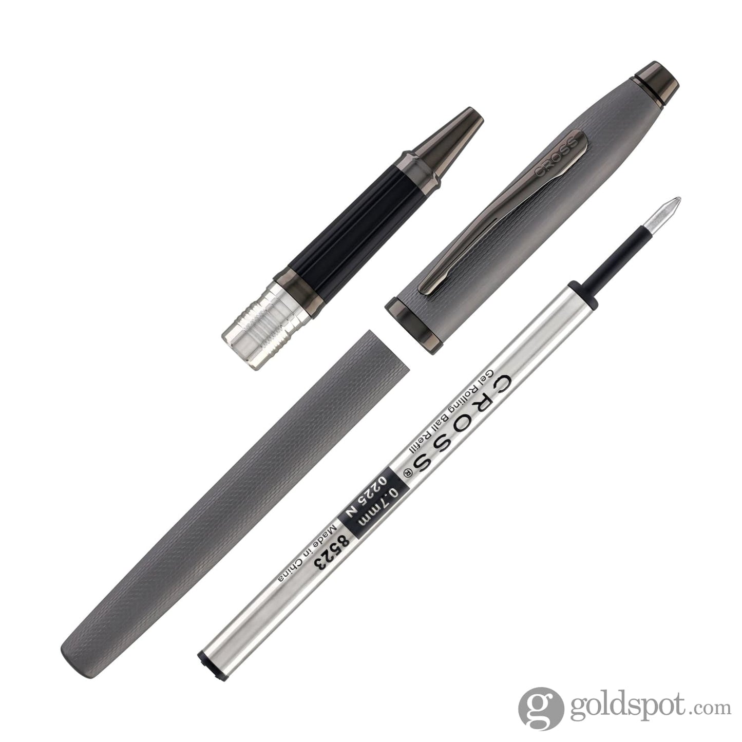 Cross Century II Selectip Rollerball Pen in Polished Slate Gray Engraved Diamond Pattern Rollerball Pen