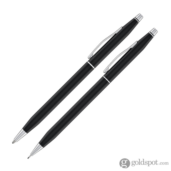 Cross Classic Century Ballpoint Pen & 0.7mm Mechanical Pencil in Black Lacquer Gift Sets