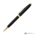 Cross Foundry Ballpoint Pen in Glossy Black Lacquer with PVD Gold Appointments Ballpoint Pens
