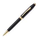 Cross Foundry Ballpoint Pen in Glossy Black Lacquer with PVD Gold Appointments Ballpoint Pens