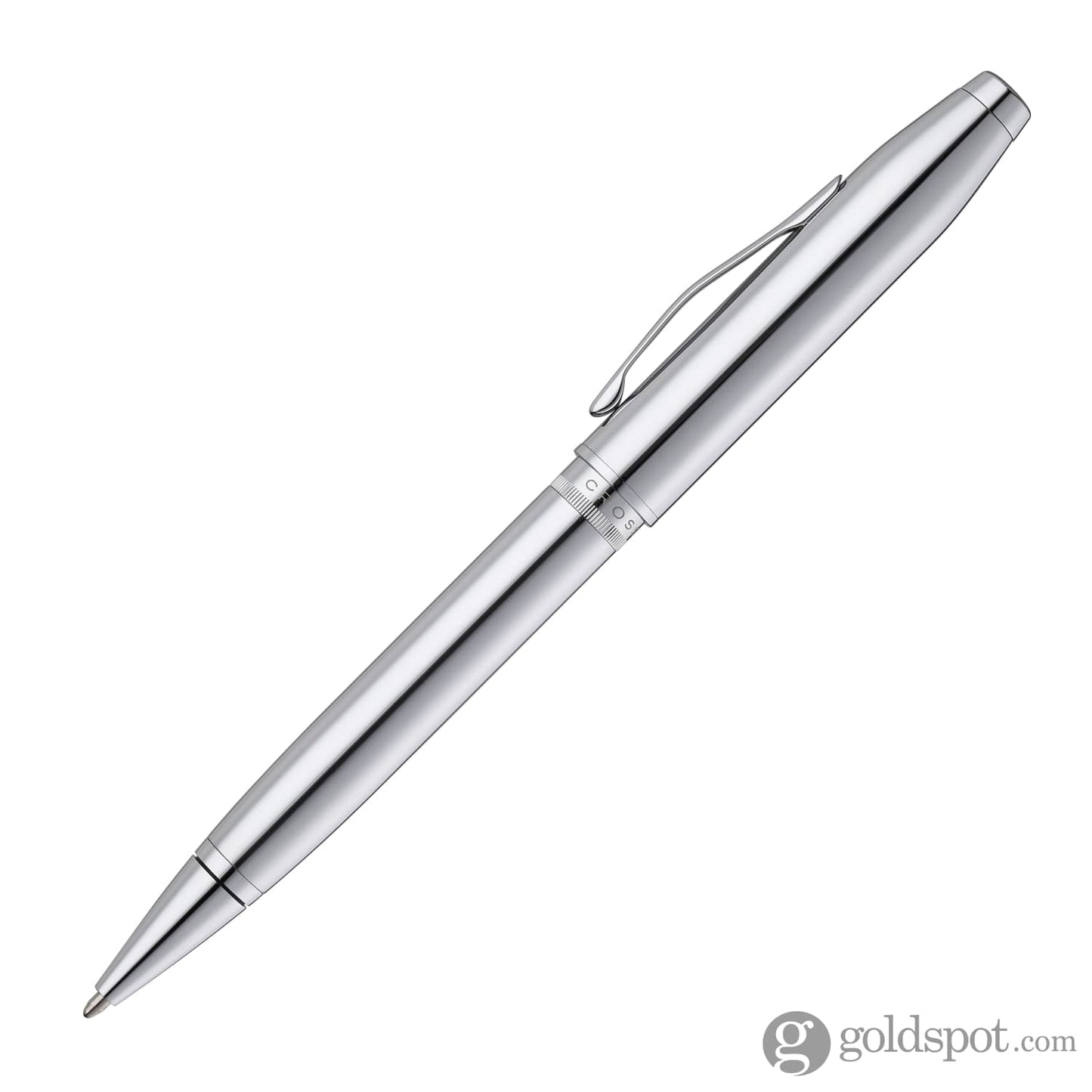 Cross Foundry Ballpoint Pen in Polished Chrome with Polished Chrome Appointments Ballpoint Pens