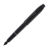 Cross Foundry Fountain Pen in Matte Black Lacquer with PVD Black Appointments - Medium Nib