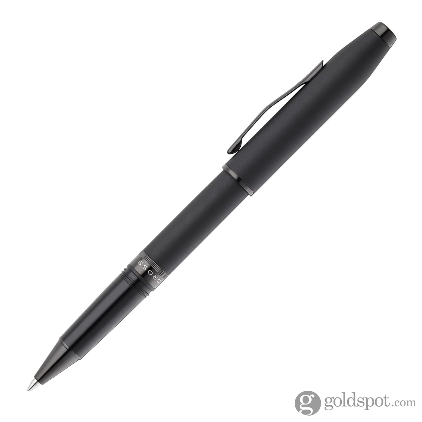 Cross Foundry Rollerball Pen in Matte Black Lacquer with PVD Black Appointments Rollerball Pen