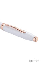 Cross Foundry Rollerball Pen in Pearl White Lacquer with Rose Gold Appointments Rollerball Pen