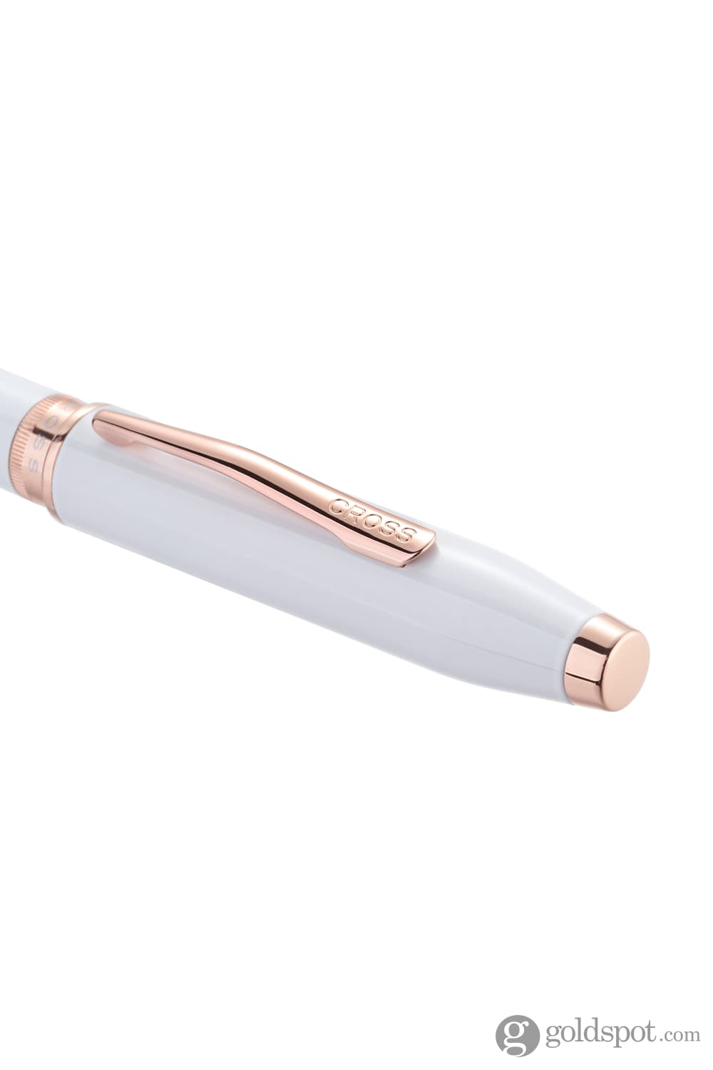 Cross Foundry Rollerball Pen in Pearl White Lacquer with Rose Gold Appointments Rollerball Pen