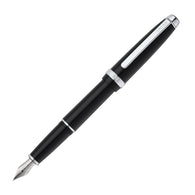 Cross Lume Fountain Pen in Obsidian Black with Polished Chrome Appointments - Medium Nib