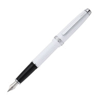 Cross Lume Fountain Pen in Porcelain White with Polished Chrome Appointments - Medium Nib