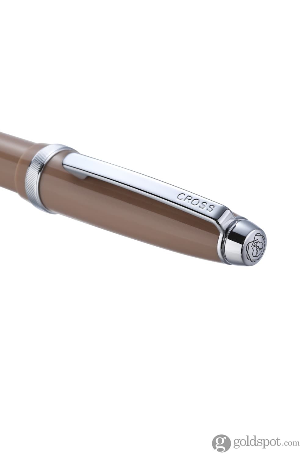 Cross Lume Rollerball Pen in Mocha with Polished Chrome Appointments Rollerball Pen