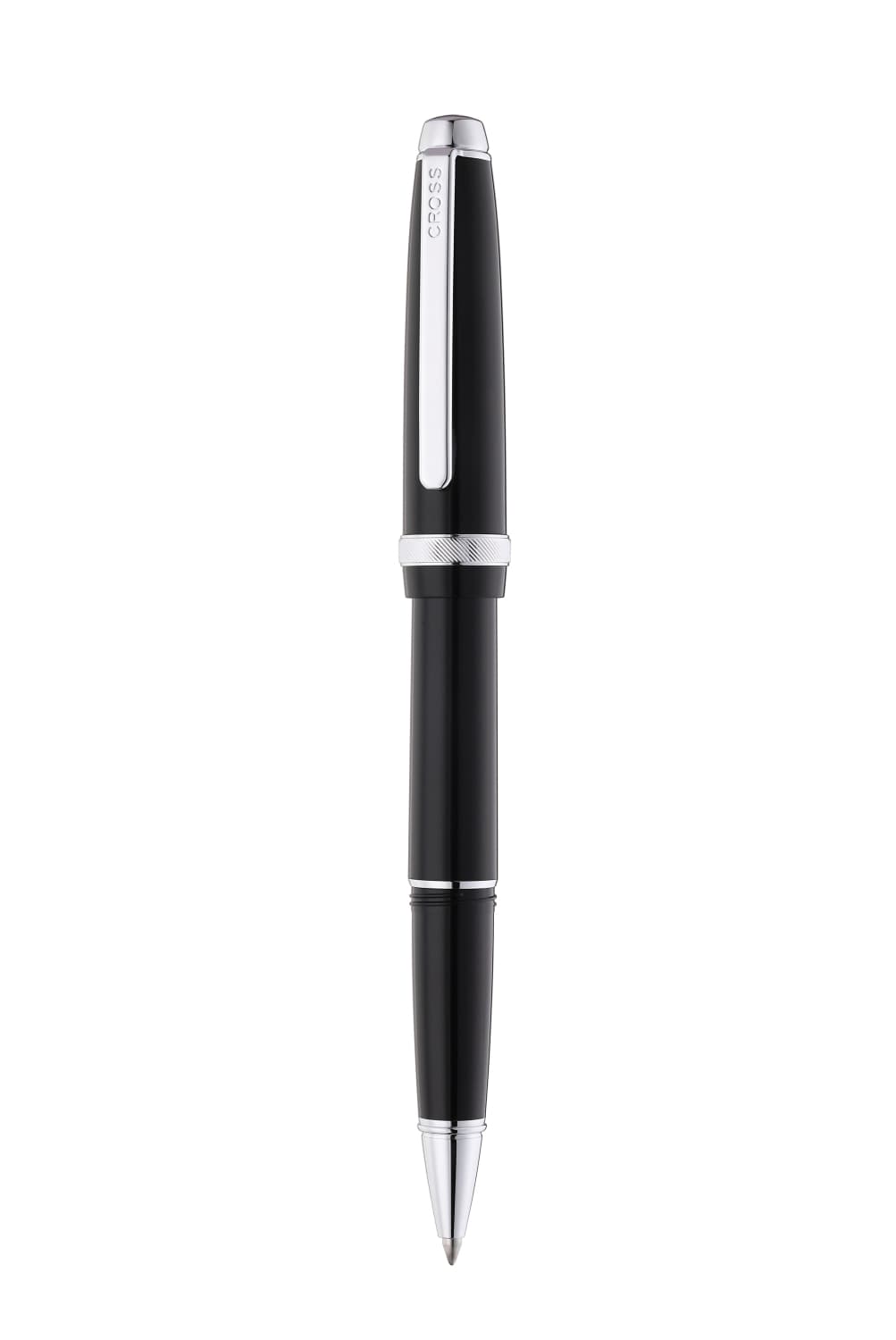 Cross Lume Rollerball Pen in Obsidian Black with Polished Chrome Appointments Rollerball Pen