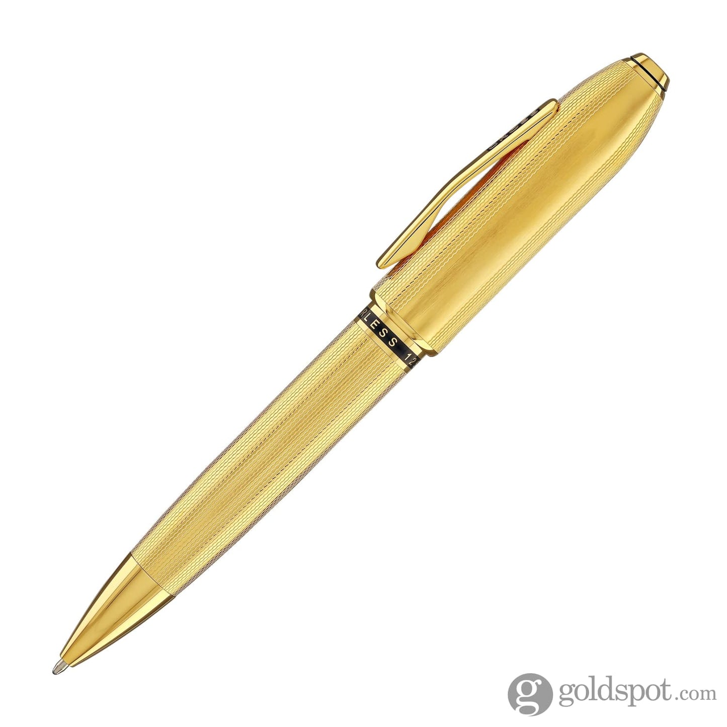 Cross Peerless Ballpoint Pen in 23KT Heavy Gold Plated Ballpoint Pens