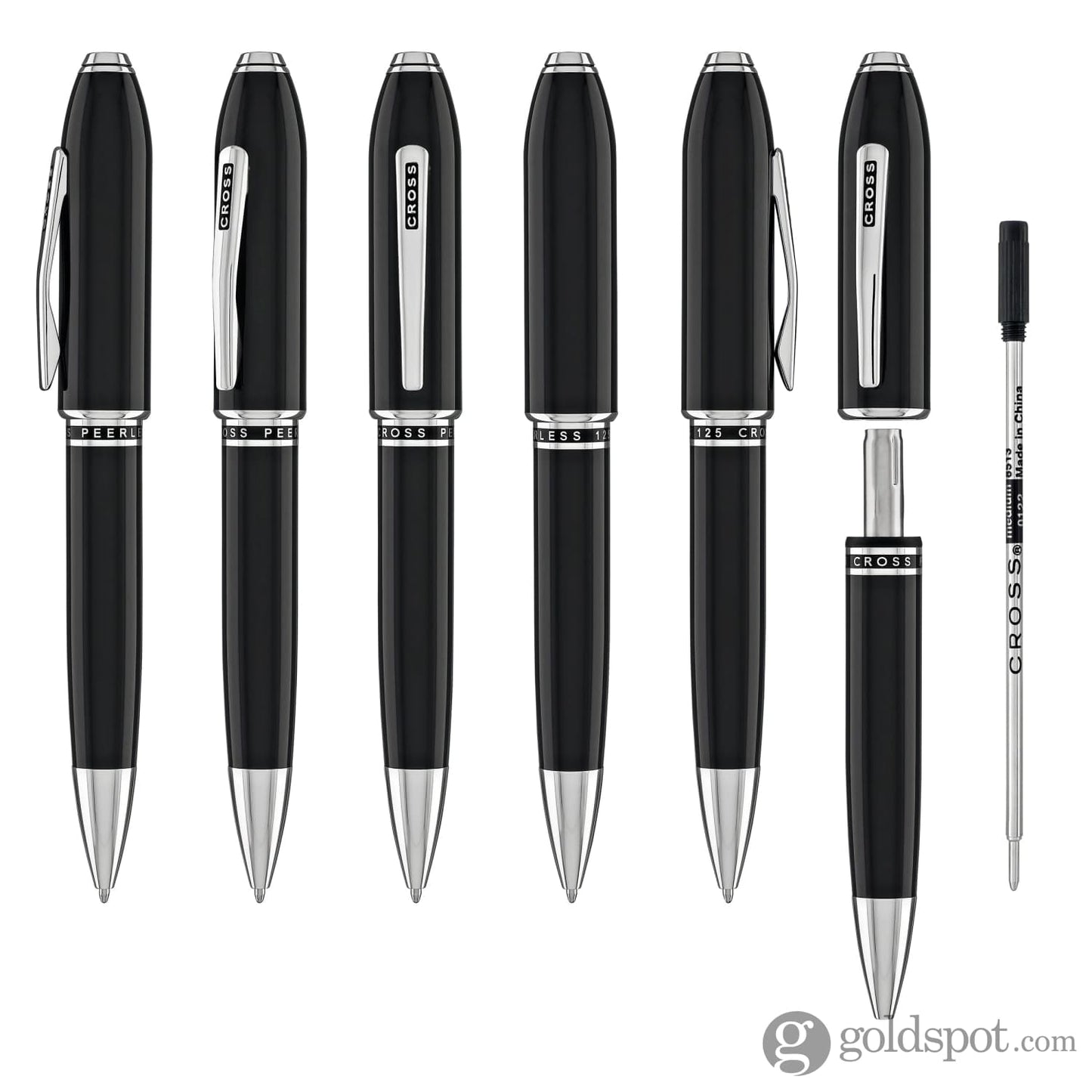 Cross Peerless Ballpoint Pen in Obsidian Black Lacquer Ballpoint Pens