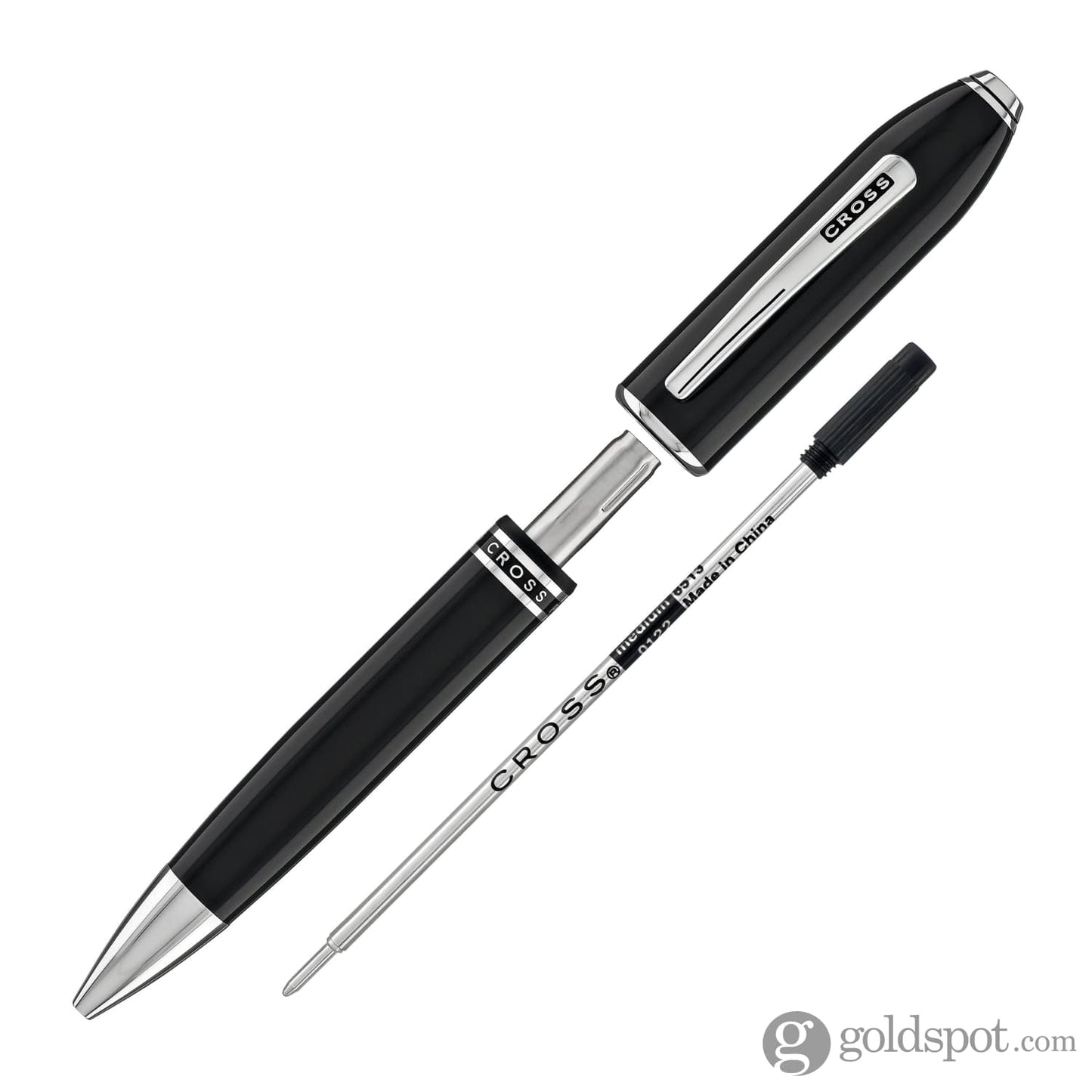 Cross Peerless Ballpoint Pen in Obsidian Black Lacquer Ballpoint Pens