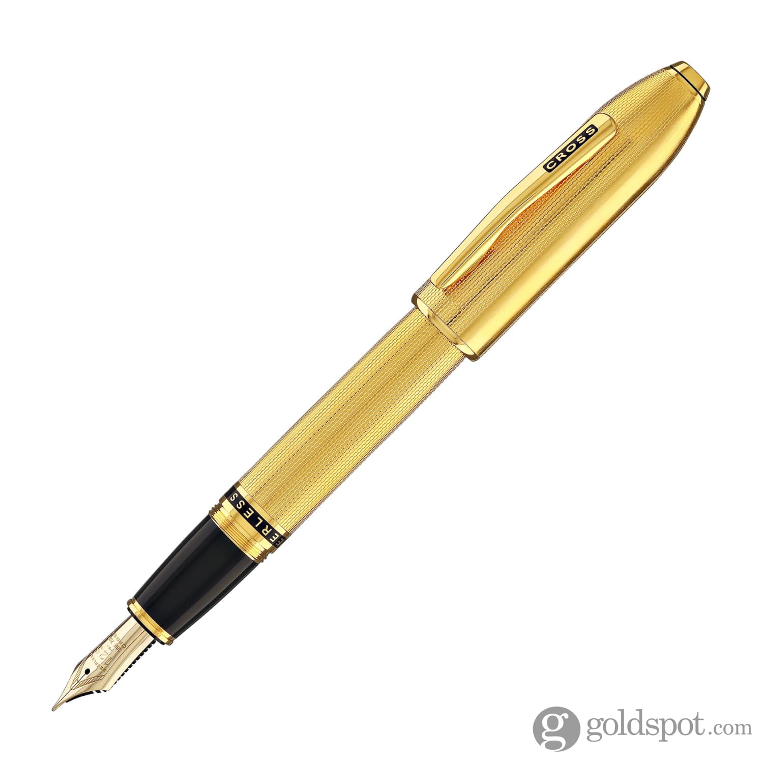 Cross Peerless Fountain Pen in 23KT Heavy Gold Plated - Goldspot Pens