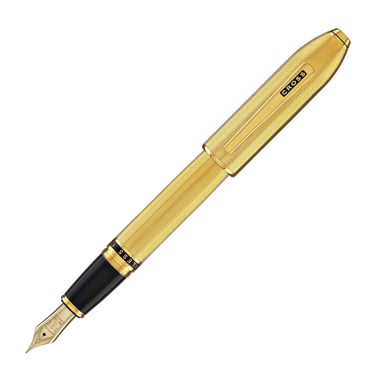 Cross Peerless Fountain Pen in 23KT Heavy Gold Plated Fountain Pen