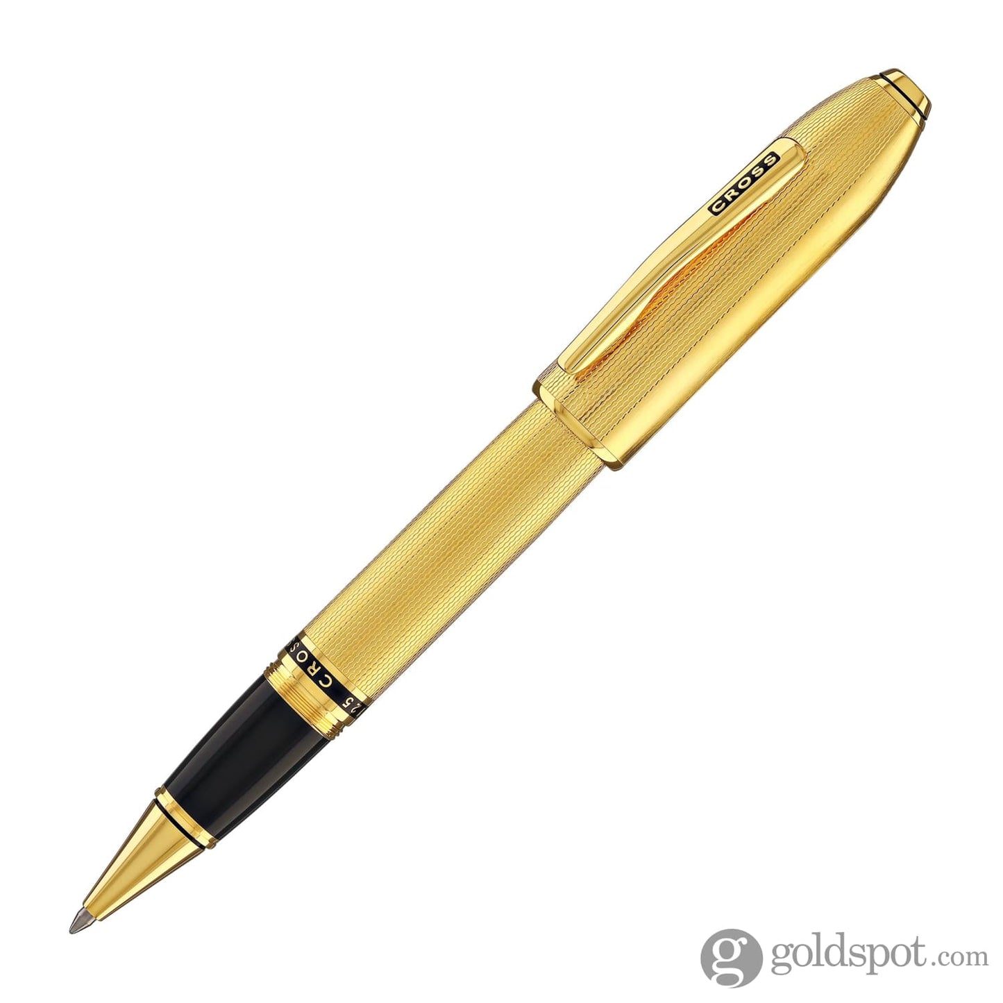 Cross Peerless Rollerball Pen in 23KT Heavy Gold Plated Rollerball Pen
