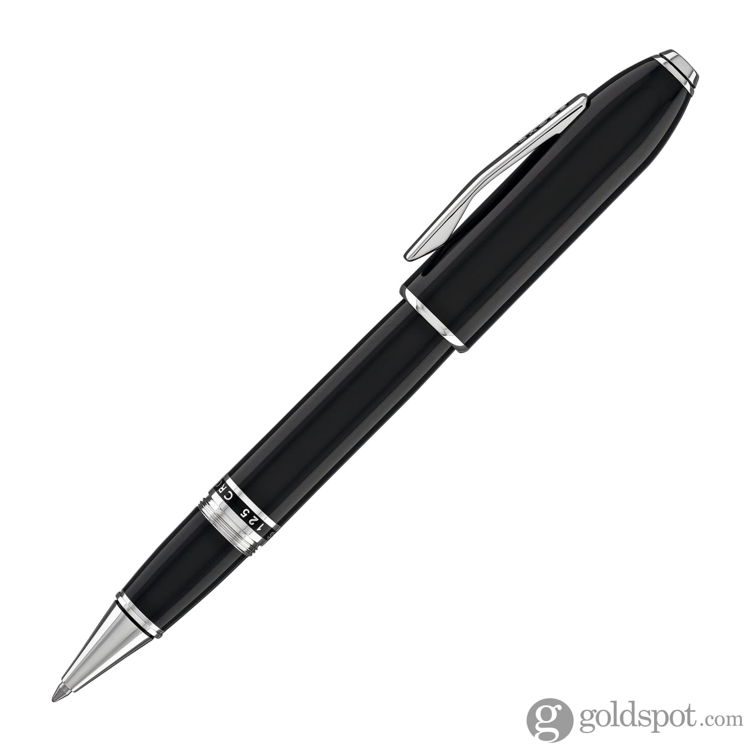 Cross Peerless Rollerball Pen in Obsidian Black Lacquer - Goldspot
