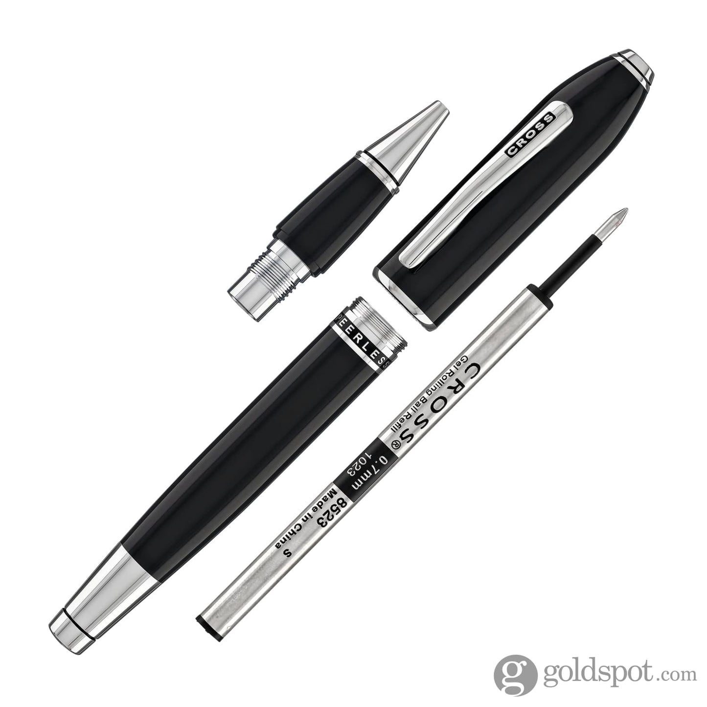 Cross Peerless Rollerball Pen in Obsidian Black Lacquer Rollerball Pen
