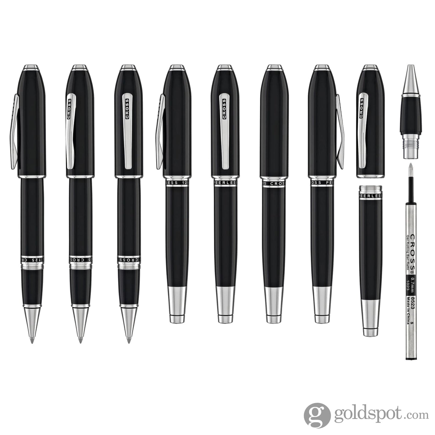 Cross Peerless Rollerball Pen in Obsidian Black Lacquer Rollerball Pen