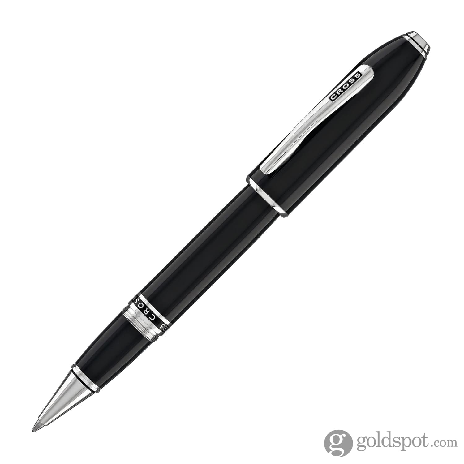 Cross Peerless Rollerball Pen in Obsidian Black Lacquer - Goldspot