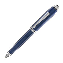 Cross Townsend Ballpoint Pen in Polished Translucent Cobalt Blue Engraved Diamond Pattern