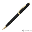 Cross Townsend Fountain Pen in Black Lacquer - 18kt Gold