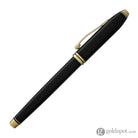 Cross Townsend Fountain Pen in Black Lacquer - 18kt Gold