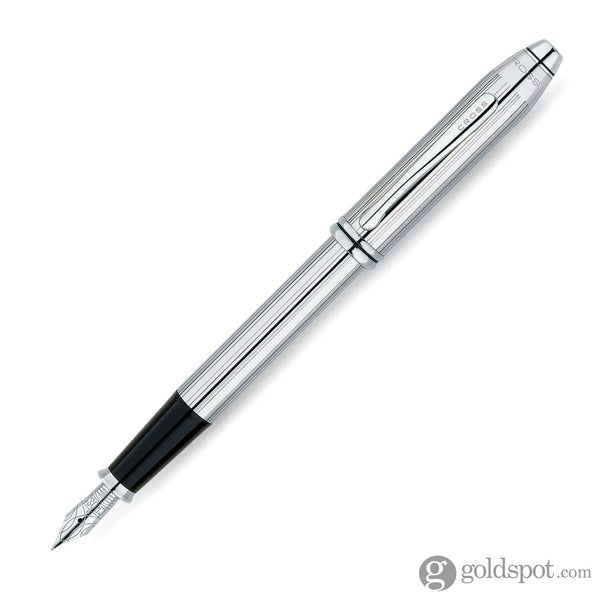 Cross Townsend Fountain Pen in Lustrous Chrome Fine Fountain Pen