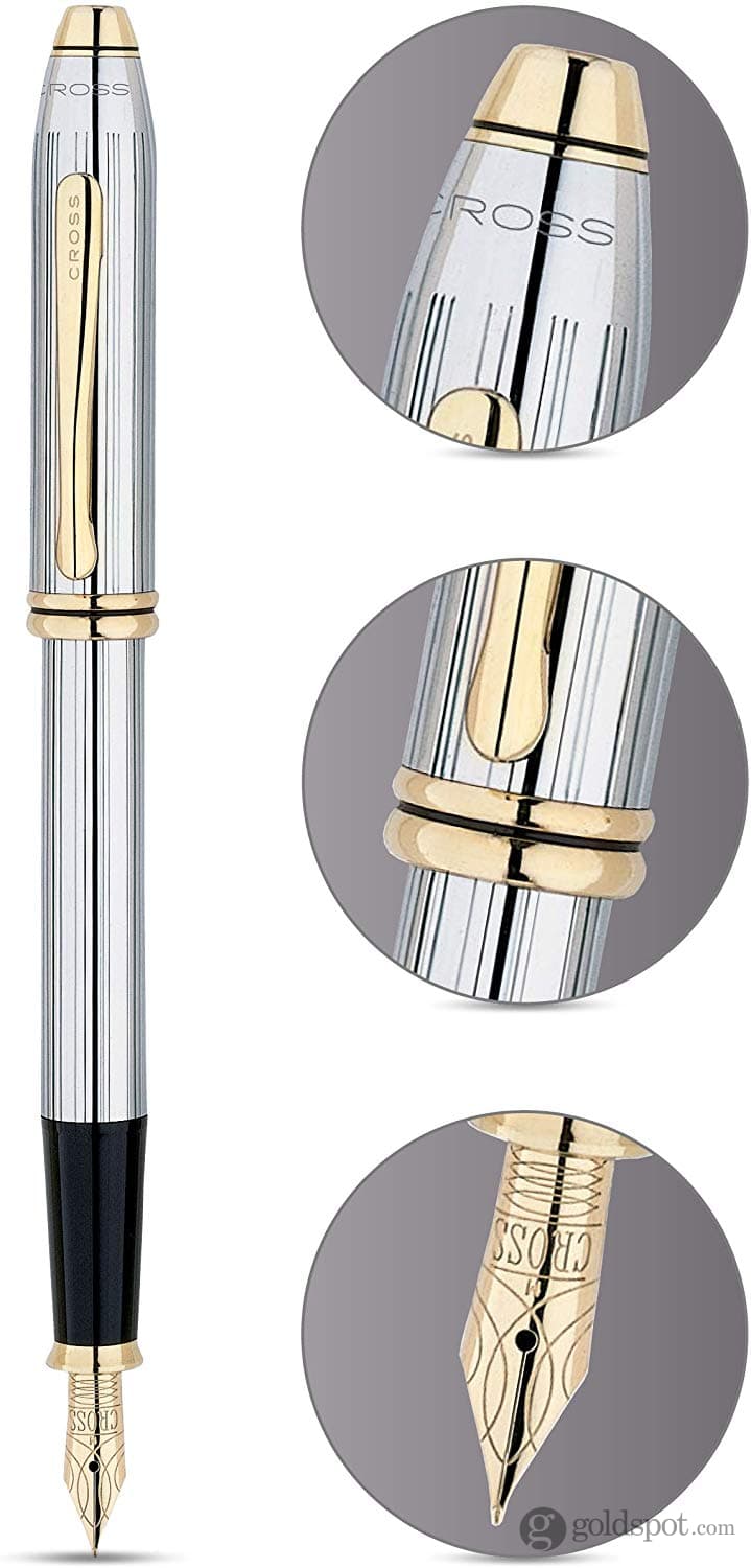 Cross Townsend Medalist Fountain Pen with 23 Karat Gold Plated Nib Fountain Pen