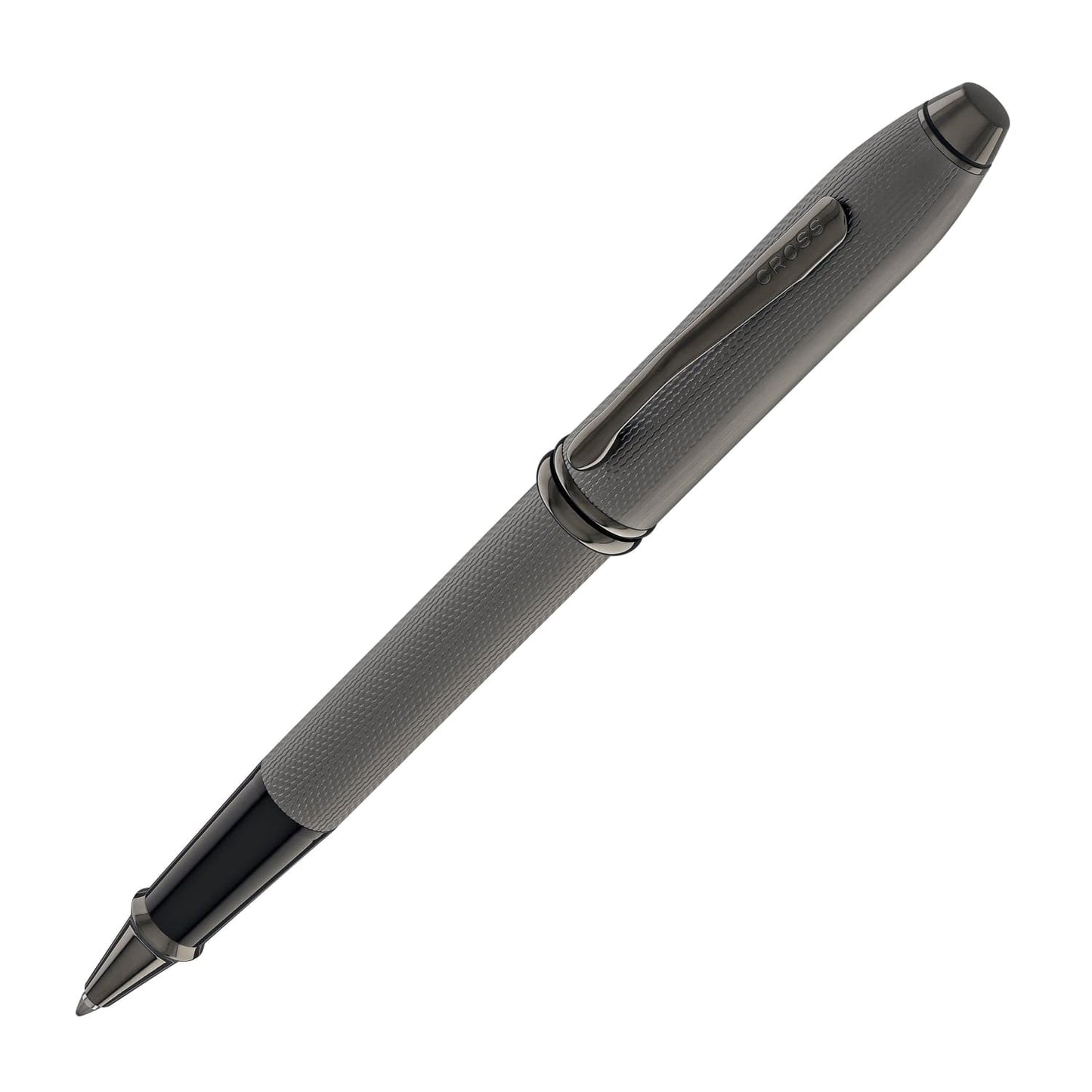 Cross Townsend Rollerball Pen in Polished Slate Gray Engraved Diamond Pattern Rollerball Pen