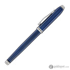 Cross Townsend Rollerball Pen in Translucent Polished Cobalt Blue Engraved Diamond Pattern Rollerball Pen