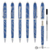 Cross Townsend Zodiac Ballpoint Pen Year of the Snake in Blue Lacquer with Polished Chrome Ballpoint Pens