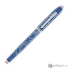 Cross Townsend Zodiac Rollerball Pen Year of the Snake in Blue Lacquer with Polished Chrome Rollerball Pens