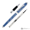 Cross Townsend Zodiac Rollerball Pen Year of the Snake in Blue Lacquer with Polished Chrome Rollerball Pens