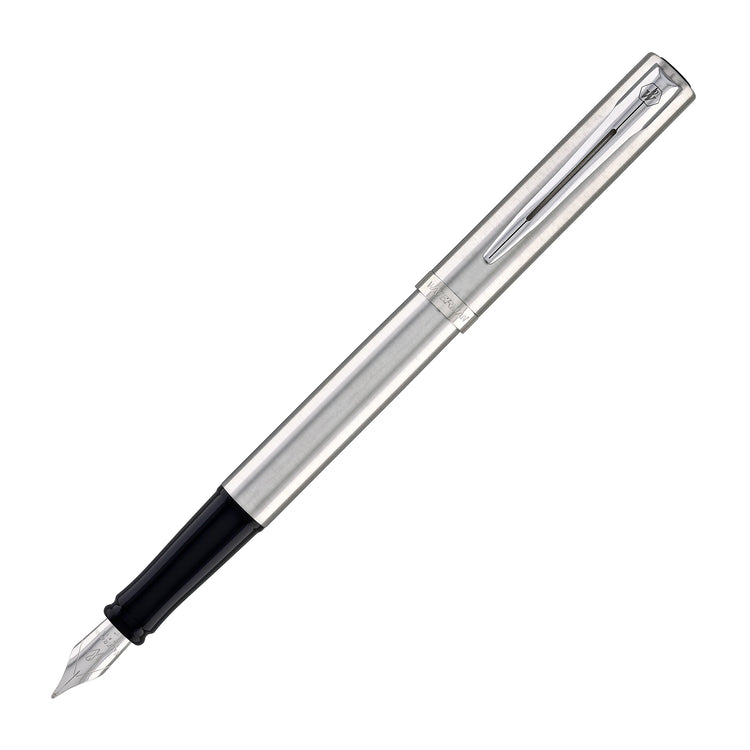 Waterman Impression Fountain Pen in Stainless Steel with Palladium Coated - Fine Point