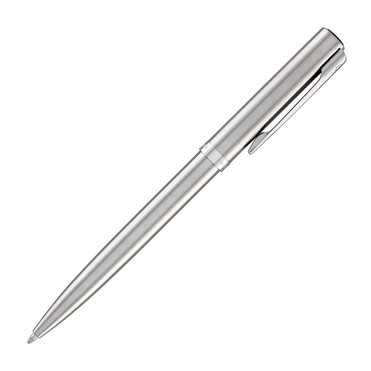 Waterman Impression Ballpoint Pen in Stainless Steel with Palladium Coated