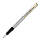 Waterman Impression Fountain Pen in Stainless Steel with Gold Coated - Fine Point