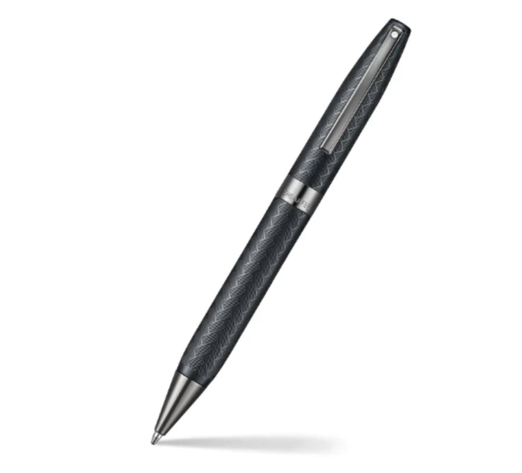Sheaffer Legacy Chevron Ballpoint Pen in Matte Black with PVD Gunmetal