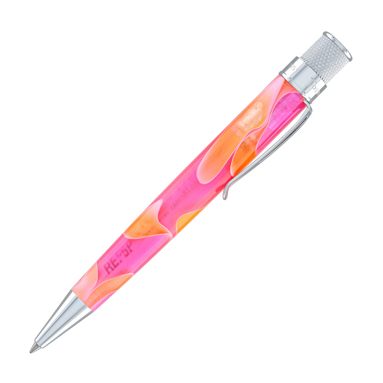 Retro 51 Tornado Cosmic Swirl Rollerball Pen in Pink & Orange