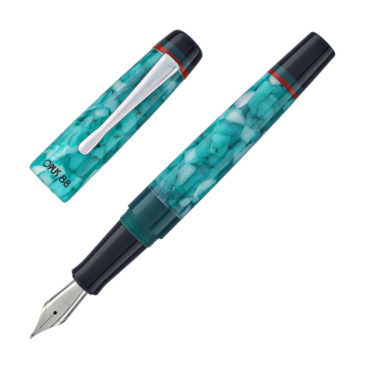 Opus 88 Minty Fountain Pen in Light Blue