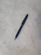 Misfit 0056 Cross Century II Ballpoint Pen in Translucent Blue with Rose Gold Trim