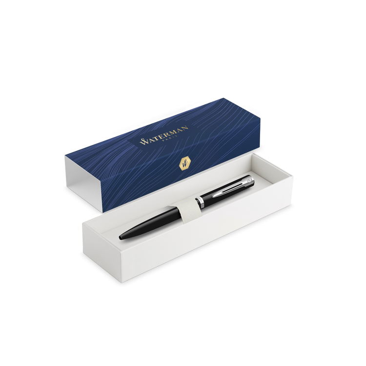 Waterman Impression Ballpoint Pen in Black with Palladium Coated