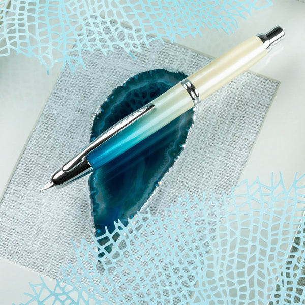 Pilot Vanishing Point Fountain Pen in Seashore - 18K Gold Medium Point (2024 Limited Edition) Fountain Pen