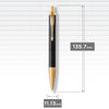 Parker IM Premium Ballpoint Pen in Black with Gold Trim GT Ballpoint Pens