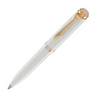 Pelikan Souveran 600 Ballpoint Pen in White & Rose Gold Trim