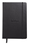 Rhodia 5.5 x 8.25 Webnotebook in Black Blank Notebooks Journals