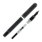 Monteverde Innova Fountain Pen in Matte Carbon with Gunmetal Trim