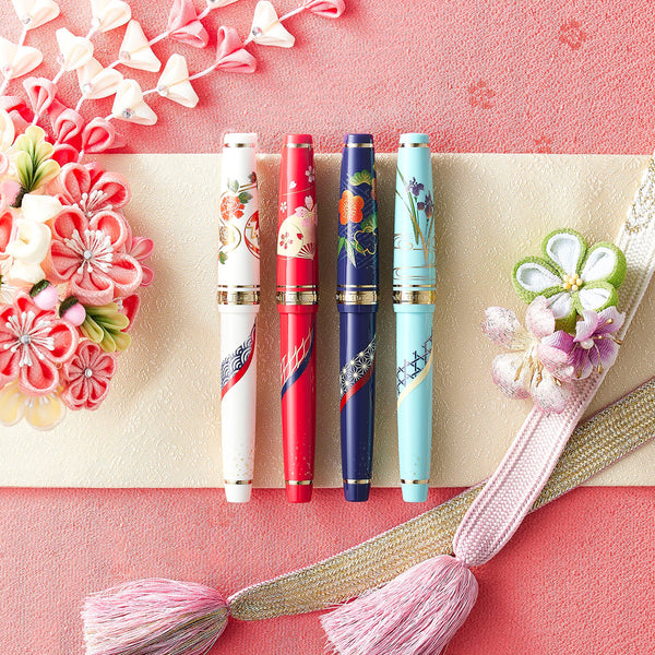 Sailor Professional Gear Slim ’Kimono’ Fountain Pen in Prosperity with Gold IP - 14K Gold Fountain Pen